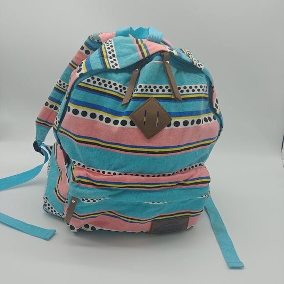 Dickies canvas polka dot stripe backpack main image 6